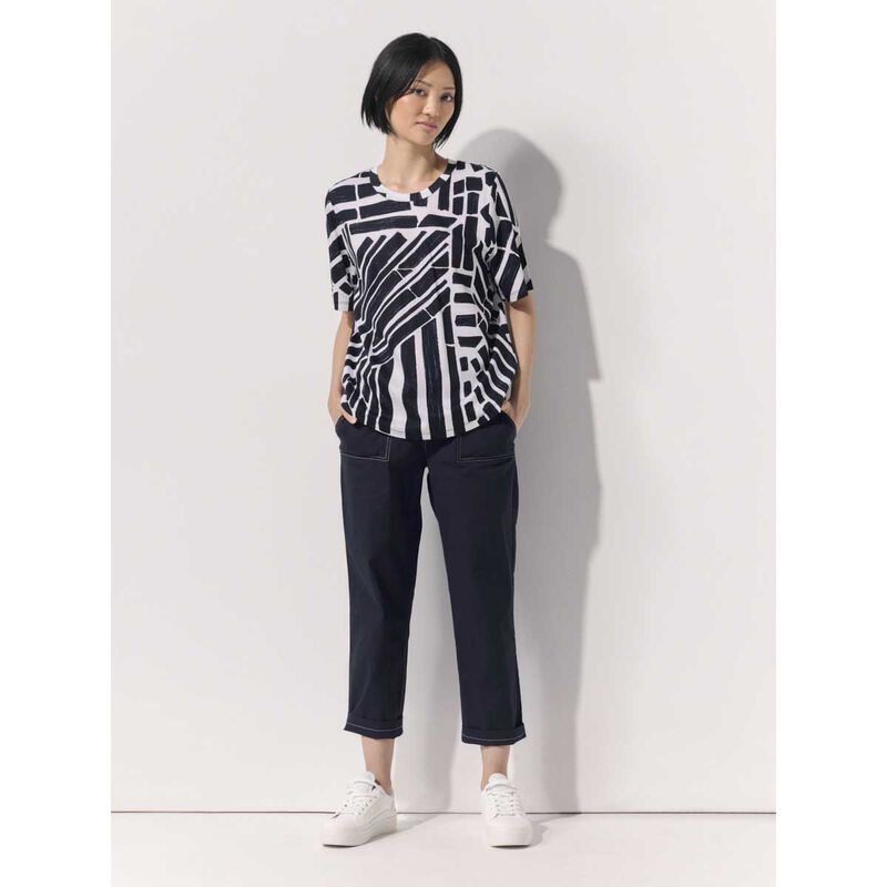 Marco Polo Mixed Medley Stripe Tee image number 1